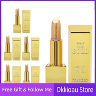 Dkkioau Sparkle Lipstick Gold Bar Design Waterproof Long Lasting Moisturizing Smooth Lip Makeup Cosmetics 3.5g