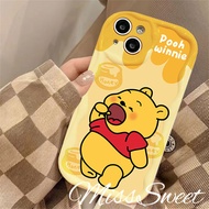 For Redmi Note 13 Pro Note 11 12 12s 11s 10s 9s 12Pro Redmi 13C 12C 10C 10A 9C 9T 9A A2 A3 Xiaomi 11 Lite 13T Poco C65 M6 X3 X5 X6 Pro NFC Cartoon Pooh Bear Soft Case