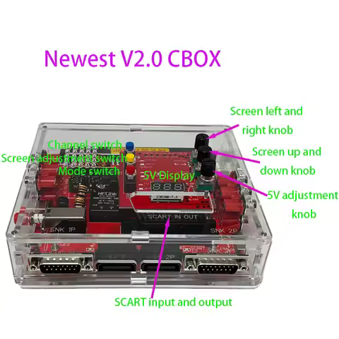 V2.0 JAMMA CBOX/Super Gun Converter Board for D15P Joypad Saturn Gamepad Arcade PCB box MVS Motherbo
