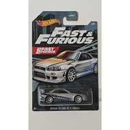 Hot wheels fast & furious 2FAST 2FURIOUS nissan skyline GTR (BNR34)