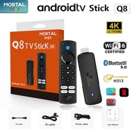 Android TV Mini TV Stick Mortal Q8 Android 14 Menyokong Video 8K 4K WiFi 6 Allwinner H313 Quad Core 