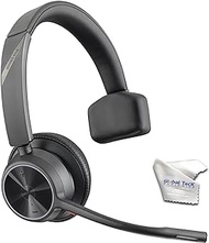 GTW Poly Voyager 4310 UC Wireless Bluetooth Mono Headset (USB-A) - Deskphone, PC/Mac, Works with Zoom, RingCentral, 8x8, Vonage, Microfiber Included