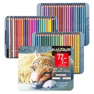 KALOUR72 Metallic Oil-Based Colored Pencils Art Drawing Pencil Set Cross-Border Hot-Selling Colored 