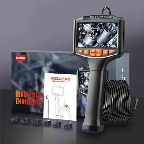 Industrial Endoscopes 1080P with 4.3" IPS Screen Borescope Inspectio Camera with 8 Adjustable LED IP