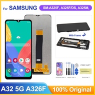 6.5'' Display for Samsung Galaxy A32 5G Lcd Display Touch Screen Digitizer with Frame Assembly for S