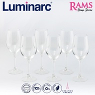 Luminarc Arcoroc 6 Pcs 270ml Clear Mineral Wine Glass Set / Red Wine Glass / White Wine Glass / Drin