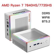 巴掌大彩色發光迷你電腦Peladn HA-4 迷你電腦 AMD Ryzen 7 7840HS/7735HS WIFI6 BT5.2 便攜式迷你 PC 遊戲電腦