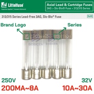 10PCS 3AG Slow blow Glass Cartridge Fuse 6*32MM 250V LF 200MA 250MA 500MA 1.5A 2.5A 2A 3A 4A 6.25A 6