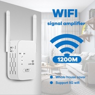 WiFi Repeater 300Mbps/1200Mbps เครือข่ายไร้สาย Extender Wifi เราเตอร์บูสเตอร์ 2.4Gh ตัวขยายสัญญาณไวไ