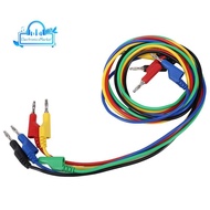 5PCS Stackable Banana to Banana Plug Test Leads Soft Electrical Test Cable Wire 3.3Ft/1M for Multime
