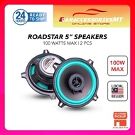 Roadstar 5 inch car speaker audio speker kereta universal VO502 2way coaxial speakers 100w