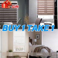 【Buy 1 Take 1】sunshade roller blinds curtain Duo Roller Blinds Curtain kurtina curtains for window c