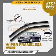 FRAMELESS WIPER bmw E46 E 46 PREMIUM GRADE 2 PCS PAIRa