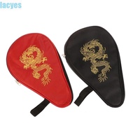 LACYES Table Tennis Bat Bag, Gourd Shaped Dragon Ping Pong Racket Bag, New Year's Gift Wear Resistant Waterproof Training Ping Pong Racket Case PE Class