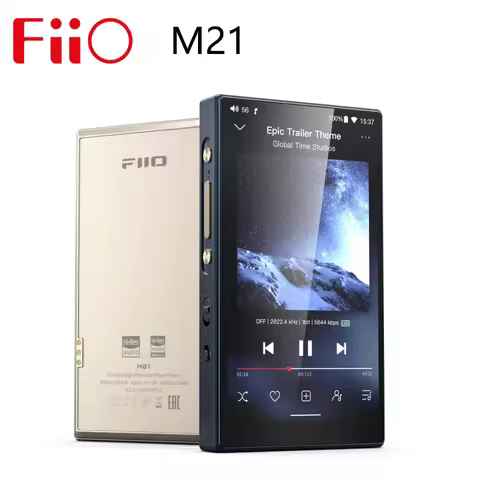 New Fiio M21 Portable Player Bluetooth Mp3 Hd 950mw Lossless Amplifier 5.0 Inch Customized Touch Scr
