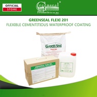 Greenseal Flexi 201 Flexible Cementitious Waterproof Coating 16.5KG (Part A: 11.5KG + Part B: 5KG)