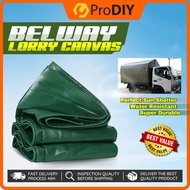 20ft x 20ft BELWAY Heavy Duty Canvas Lorry Canopy Sidewall Extension Cover Awning PVC Tarpaulin Nylon Kanvas Lori