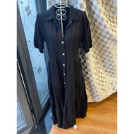 Alley black linen shirt dress size 10 us