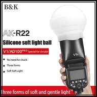 Lady Flash Diffuser Dome Collapsible AK-R22 Silicone Soft Light For V1 Series Flashes AD100PRO AD200