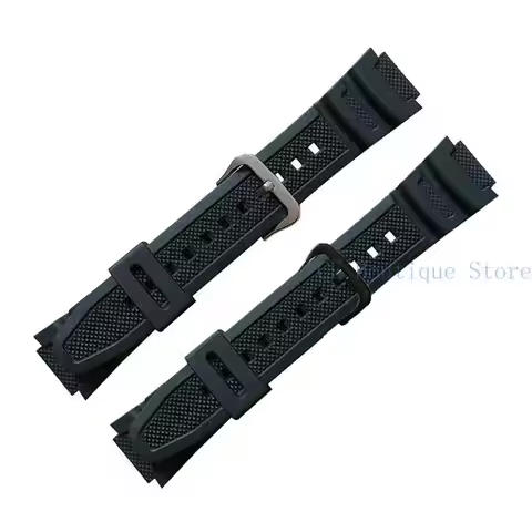Fit for Casio W735H W800 SGW300H Durable Sweatproof Bracelet Adjustable Silica Replacement Bands Sma