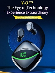 無線耳機bt5.3耳塞,24小時播放時間充電盒數字顯示耳機帶高級深度低音ipx4防水耳機,適用於電視手機筆記本電腦