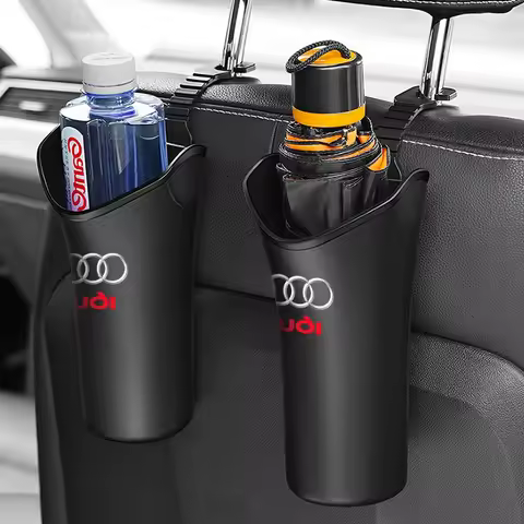 1Pcs Car Storage Box Umbrella Garbage Organizer Bucket Car accessories For Audi Q7 Q3 Q5L Q2L S4 S5 