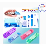 Set Orthodontic/8pcs cleaning set Travelling set kit penjagaan braces set pembersihan pemakai braces