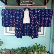 Kimono Haori Blue Japanese Vintage