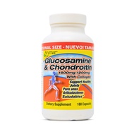 Glucosamine & Chondroitin 1500mg-1200mg with Collagen, Supports Joint Health (180 Capsules/Pack of 1