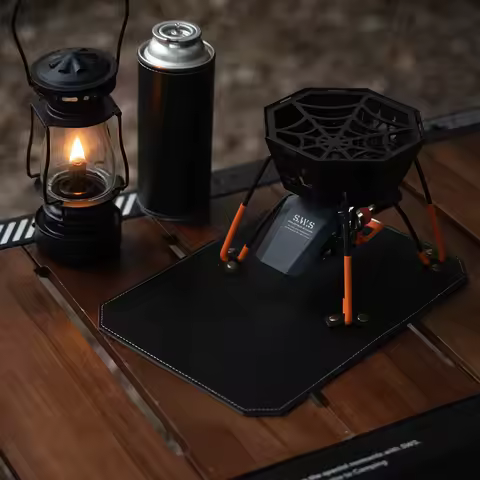 Handmade Pedestal Pad PU Camping Gas Can Protective Cover Portable Gas Stove Pad for Soto ST-310 Sto