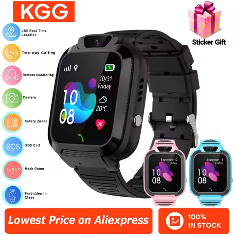 Kids Waterproof Smart Phone Watch 2G Sim Card SOS Call LBS Tracker Location Camera Voice Chat IP67 C