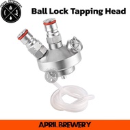 Ball Lock Tapping Head For Mini Keg Beer Tank 2L 5L 8L 10L Comes With Silicone Tube