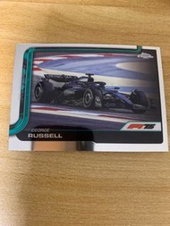 Topps Chrome F1 75 George Russell 卡