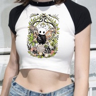 Hollow Knight Crop Top - Gothic Harajuku Grunge Style