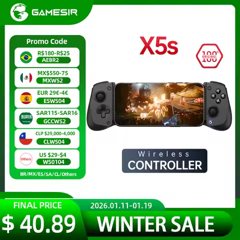 GameSir X5s New Wireless Stretching Gamepad Mobile Gaming Bluetooth Controller for IOS Android PC Sw