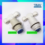WATERTEC PVC Stopcock Spare Part Head 1/2" Fine Thread Coarse Tread Gigi Kasar / Halus (15mm) WT34C 