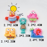 [2 #] Crocs Jibbitz Accessories DIY Crocs Charm Glossy Cartoon SpongeBob SquarePants Snail Crab Hair Clip Hair Accessories Shoe Buckle Clothing Accessories Accessories Resin Patch Hole Shoe Shoe Buckle Accessories QP