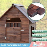 BabyDairy All-Season Wooden Dog House Outdoor Rainproof Dog House Outdoor Dog Cage Dog House Type Do