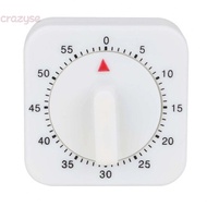 【CRAZYSPE】Mechanical Timer Square 1 Hour/60 Mins 3 Seconds Ring For Cooking Game Timer