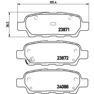 Rear Brake Pads NISSAN TEANA J31 2003- J32 2008- X-TRAIL T30 2.0 2.5 2001- T31 2.0 2.5 2008- ELGRAND