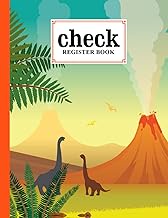 Check Register Book: Check Register Book dinosaur Cover 120 Pages, Size 8.5" x 11" To Check Bank Transaction and Debit Card Register by Nick Gregory