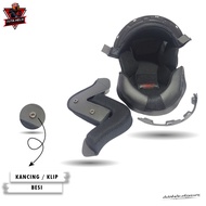 Busa Helm Bogo Jpn Pipi S M L Kancing Besi Plastik Custom Half Face