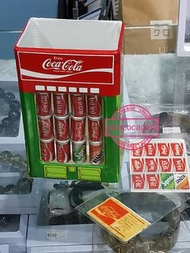 香港可口可樂樽廠出品袖珍迷你罐連雪櫃型筆筒 coca cola