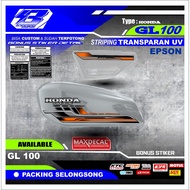 Striping Mxking HONDA GL100 Premium Transparent UV (YT22)