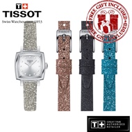 Tissot T058.109.17.036.02 Women's Lovely Square Festive Kit Leather Strap Watch T0581091703602