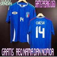 AURI SPORT JERSEY UERO ITALY ADULT FOOTBALL SHIRT PRINTIG SIZE SMLXL