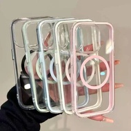 Transparent Ins Style 2 In 1 Case Samsung S26 Plus Ultra S25 S24 Fe M55 S24 S22 Plus M14 S23 21 20 F