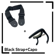 Guitar Strap Adjustable Shoulder Strap for Acoustic Electric Bass Ukulele (Gitar Akustik Accessories