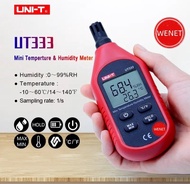 UNI-T UT333/UT333BBT เครื่องวัดอุณหภูมิรุ่นUT333มิเตอร์วัดอุณหภูมิและความชื้นในอากาศระบบดิจิทัลหน้าจ
