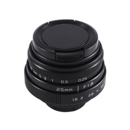 25MM F1.8 -C Television Tv Lens/Cctv Lens for 16mm C Mount Camera Manual Focus Prime Lens